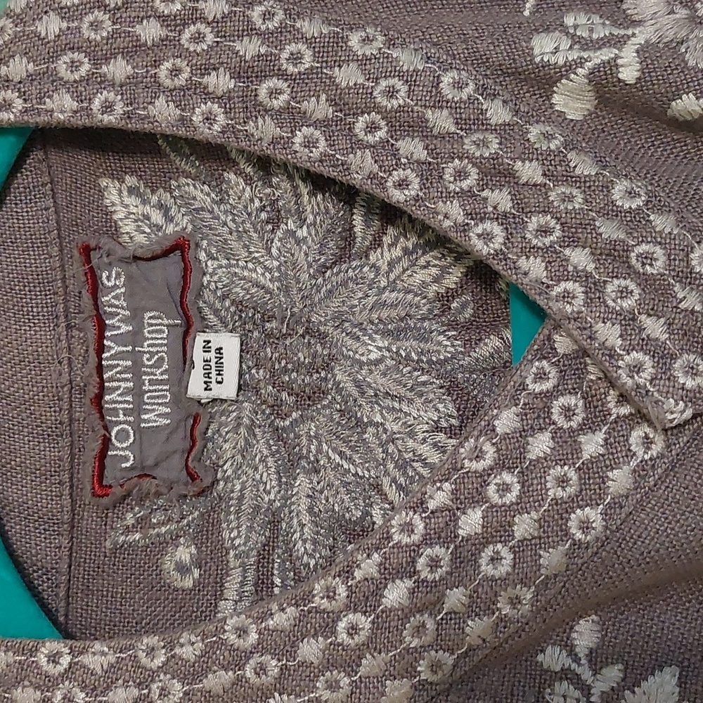 Johnny Was Oleander Linen Jacket - Picture 3 of 8